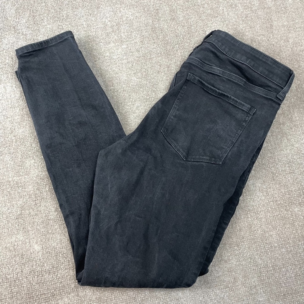 Gap Universal Legging Jeans Womens 14/32 Long Faded Black Denim Cotton High Rise